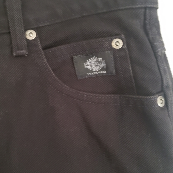 Harley Davidson Black Bootcut Jeans - Picture 3 of 9